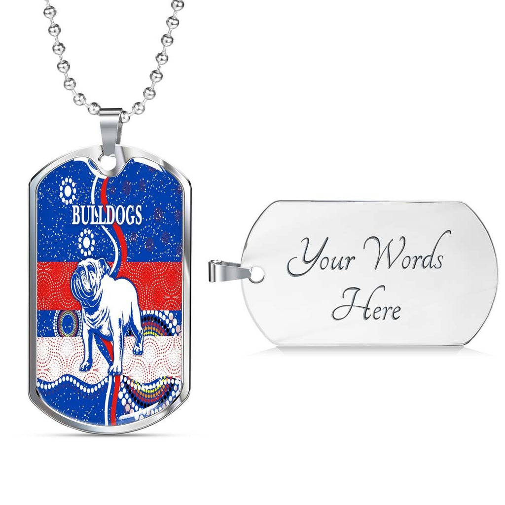 Vibe Hoodie Dog Tag - Canterbury-Bankstown Bulldogs Unique Indigenous - Rugby Team Dog Tag