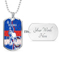 Vibe Hoodie Dog Tag - Canterbury-Bankstown Bulldogs Unique Indigenous - Rugby Team Dog Tag