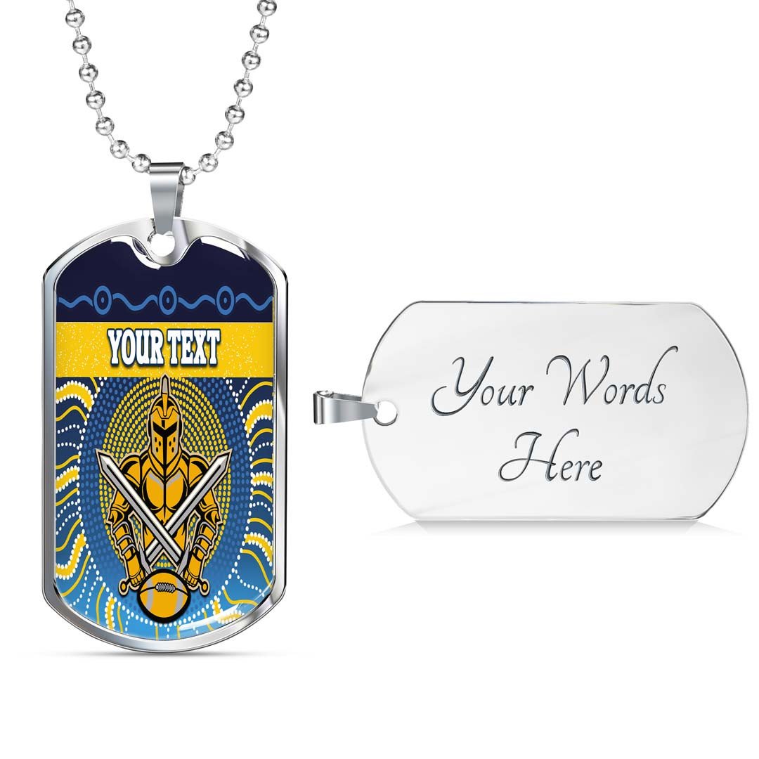 Vibe Hoodie Dog Tag - (Custom) Gold Coast Titans Naidoc New - Rugby Team Dog Tag