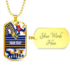 Vibe Hoodie Dog Tag - (Custom) Parramatta Eels Anzac Day & Camouflag - Rugby Team Dog Tag