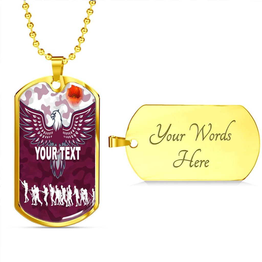 Vibe Hoodie Dog Tag - (Custom) Manly-Warringah Sea Eagles Camoflage Vibes - Rugby Team Dog Tag