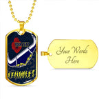 Vibe Hoodie Dog Tag - (Custom) North Queensland Cowboys Anzac Special Style - Rugby Team Dog Tag Dog Tag