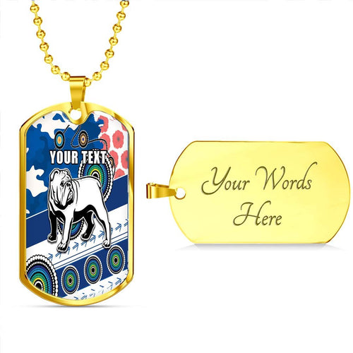 Vibe Hoodie Dog Tag - (Custom) Canterbury-Bankstown Bulldogs Anzac Day - Rugby Team Dog Tag