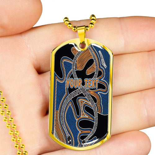 Vibe Hoodie Dog Tag - (Custom) Parramatta Eels Indigenous Special Style - Rugby Team Dog Tag