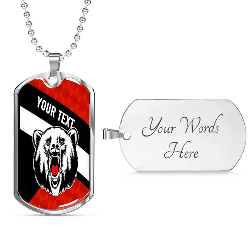 Vibe Hoodie Dog Tag - (Custom) North Sydney Bears Special - Rugby Team Dog Tag