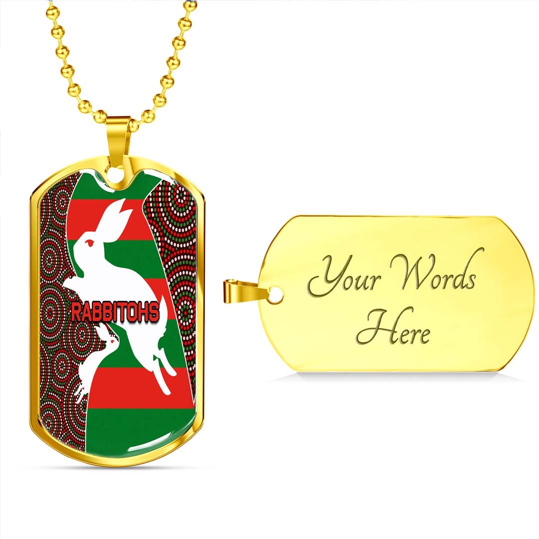 Vibe Hoodie Dog Tag - South Sydney Rabbitohs Indigenous New Release - Rugby Team Dog Tag