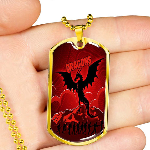 Vibe Hoodie Dog Tag - St. George Illawarra Dragons Indigenous Anzac Day - Rugby Team Dog Tag