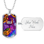 Vibe Hoodie Dog Tag - Parramatta Eels Indigenous Naidoc Violet - Rugby Team Dog Tag