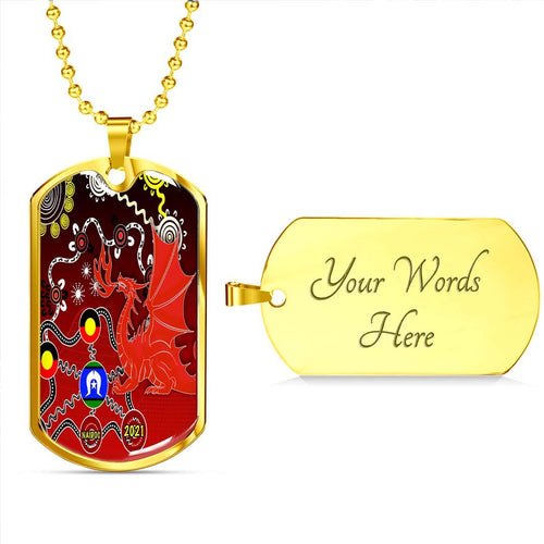 Vibe Hoodie Dog Tag - (Custom) St. George Illawarra Dragons Indigenous Naidoc - Rugby Team Dog Tag