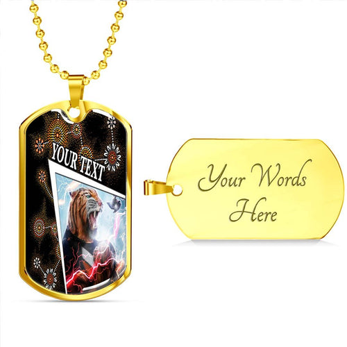 Vibe Hoodie Dog Tag - (Custom) Wests Tigers Special Style - Rugby Team Dog Tag