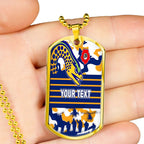 Vibe Hoodie Dog Tag - (Custom) Parramatta Eels Anzac Day & Camouflag - Rugby Team Dog Tag