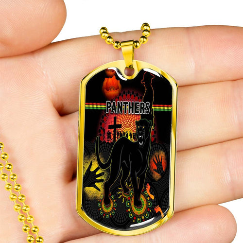 Vibe Hoodie Dog Tag - Penrith Panthers Anzac Day - Lest We Forget - Rugby Team Dog Tag