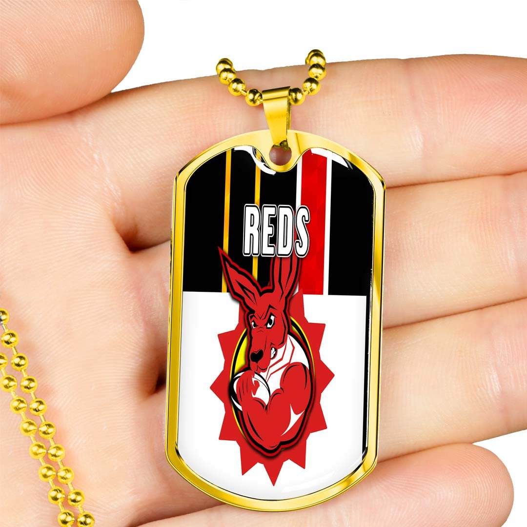 Vibe Hoodie Dog Tag - (Custom) REDs - Rugby Team Dog Tag