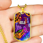 Vibe Hoodie Dog Tag - Parramatta Eels Indigenous Naidoc Violet - Rugby Team Dog Tag
