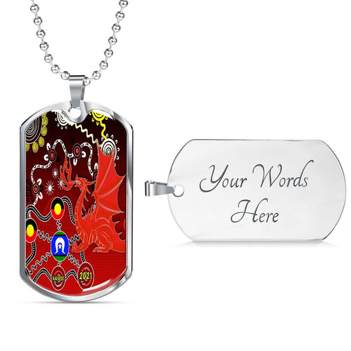 Vibe Hoodie Dog Tag - (Custom) St. George Illawarra Dragons Indigenous Naidoc - Rugby Team Dog Tag