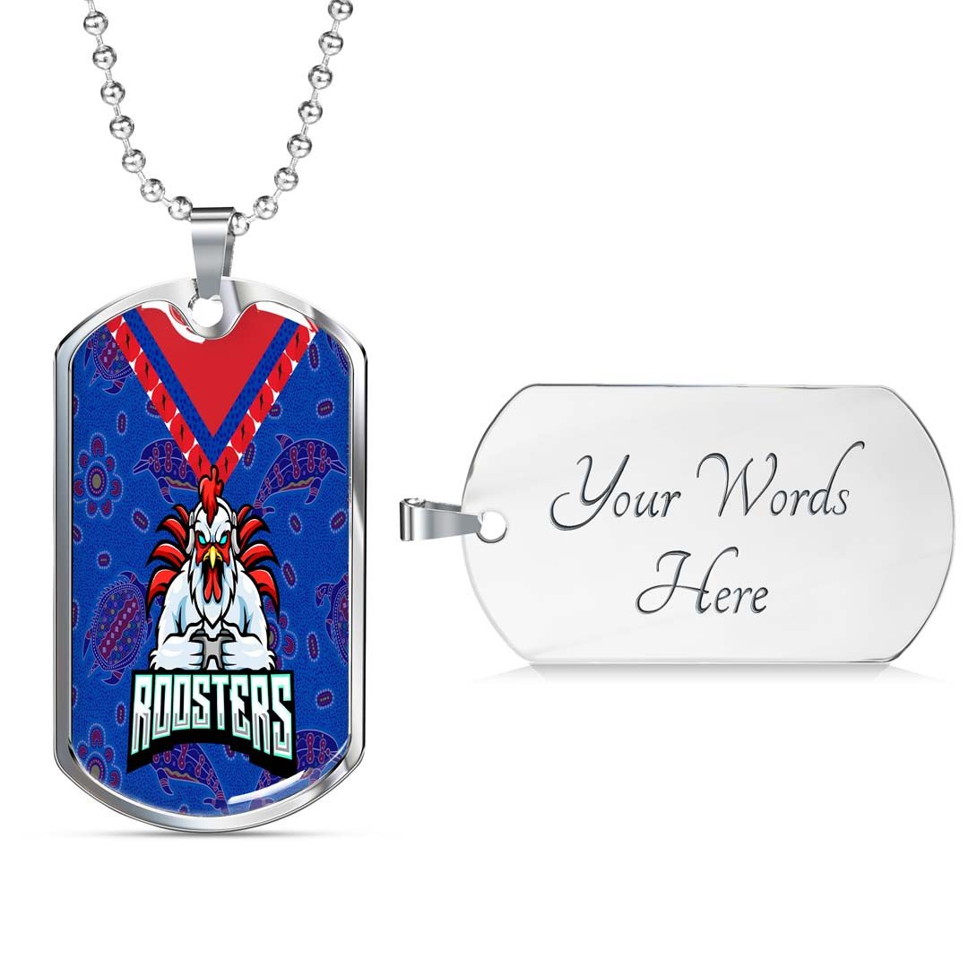 Vibe Hoodie Dog Tag - Sydney Roosters Unique Indigenous - Rugby Team Dog Tag