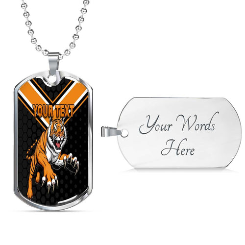 Vibe Hoodie Dog Tag - (Custom) Wests Tigers Original - Rugby Team Dog Tag