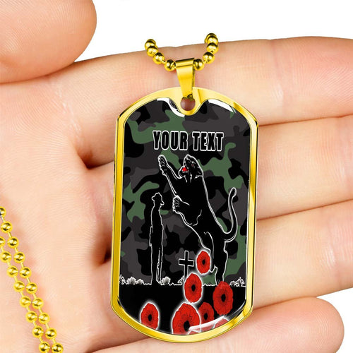 Vibe Hoodie Dog Tag - (Custom) Penrith Panthers Anzac Day Camo - Rugby Team Dog Tag