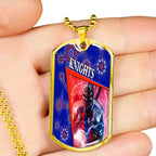 Vibe Hoodie Dog Tag - Newcastle Knights Special Style - Rugby Team Dog Tag