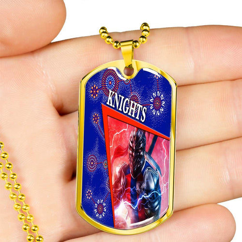 Vibe Hoodie Dog Tag - Newcastle Knights Special Style - Rugby Team Dog Tag