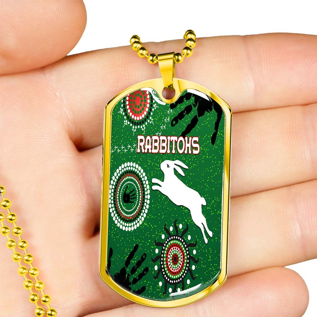 Vibe Hoodie Dog Tag - South Sydney Rabbitohs Unique Indigenous- Rugby Team Dog Tag