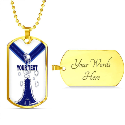 Vibe Hoodie Dog Tag - (Custom) Canterbury-Bankstown Bulldogs Anzac Day Indigenous - Rugby Team Dog Tag