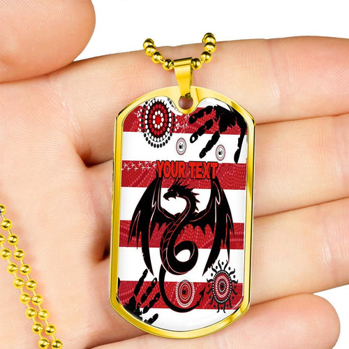 Vibe Hoodie Dog Tag - (Custom) St. George Illawarra Dragons Indigenous New - Rugby Team Dog Tag