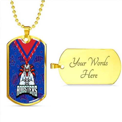 Vibe Hoodie Dog Tag - Sydney Roosters Unique Indigenous - Rugby Team Dog Tag