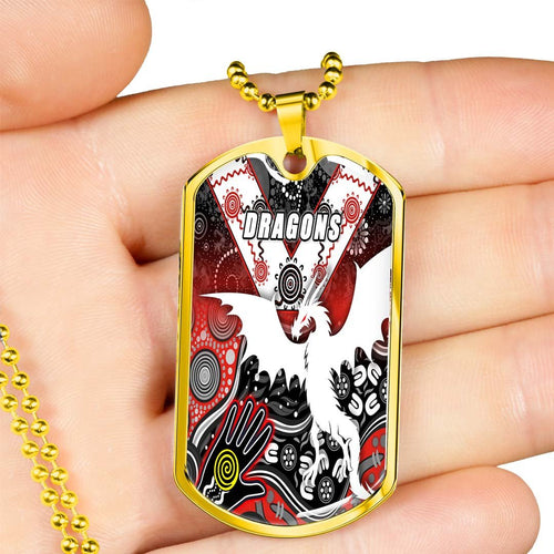 Vibe Hoodie Dog Tag - St. George Illawarra Dragons Naidoc - Rugby Team Dog Tag
