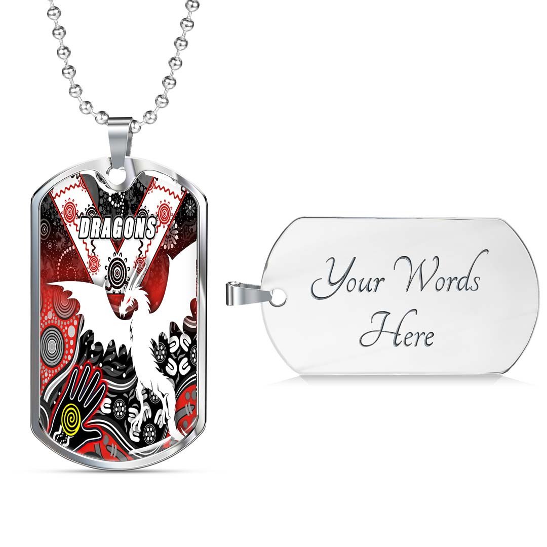 Vibe Hoodie Dog Tag - St. George Illawarra Dragons Naidoc - Rugby Team Dog Tag