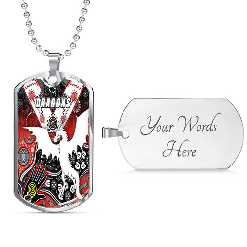 Vibe Hoodie Dog Tag - St. George Illawarra Dragons Naidoc - Rugby Team Dog Tag