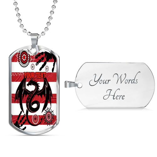 Vibe Hoodie Dog Tag - (Custom) St. George Illawarra Dragons Indigenous New - Rugby Team Dog Tag