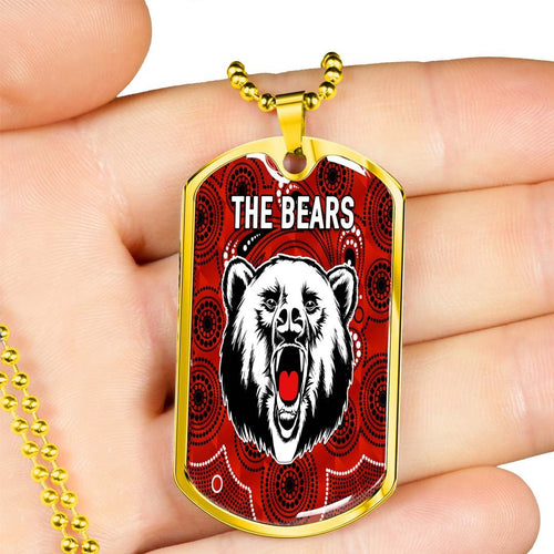 Vibe Hoodie Dog Tag - North Sydney Bears Special Indigenous - Rugby Team Dog Tag