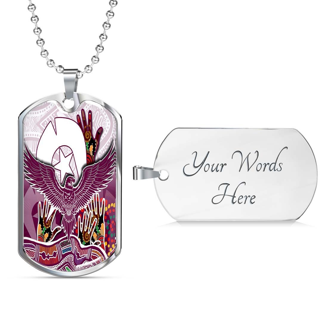 Vibe Hoodie Dog Tag - Manly-Warringah Sea Eagles Indigenous - Rugby Team Dog Tag