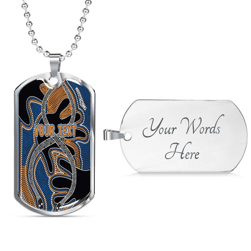 Vibe Hoodie Dog Tag - (Custom) Parramatta Eels Indigenous Special Style - Rugby Team Dog Tag