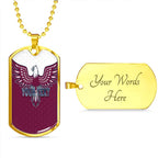 Vibe Hoodie Dog Tag - (Custom) Manly-Warringah Sea Eagles Simple - Rugby Team Dog Tag