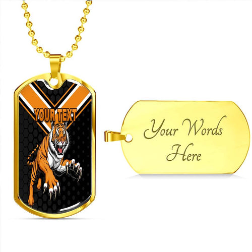 Vibe Hoodie Dog Tag - (Custom) Wests Tigers Original - Rugby Team Dog Tag