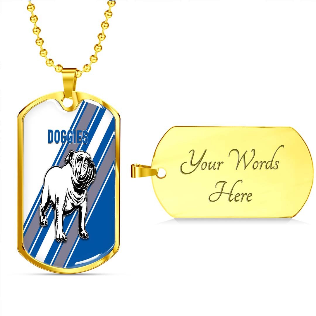 Vibe Hoodie Dog Tag - Canterbury-Bankstown Bulldogs Simple Style - Rugby Team Dog Tag