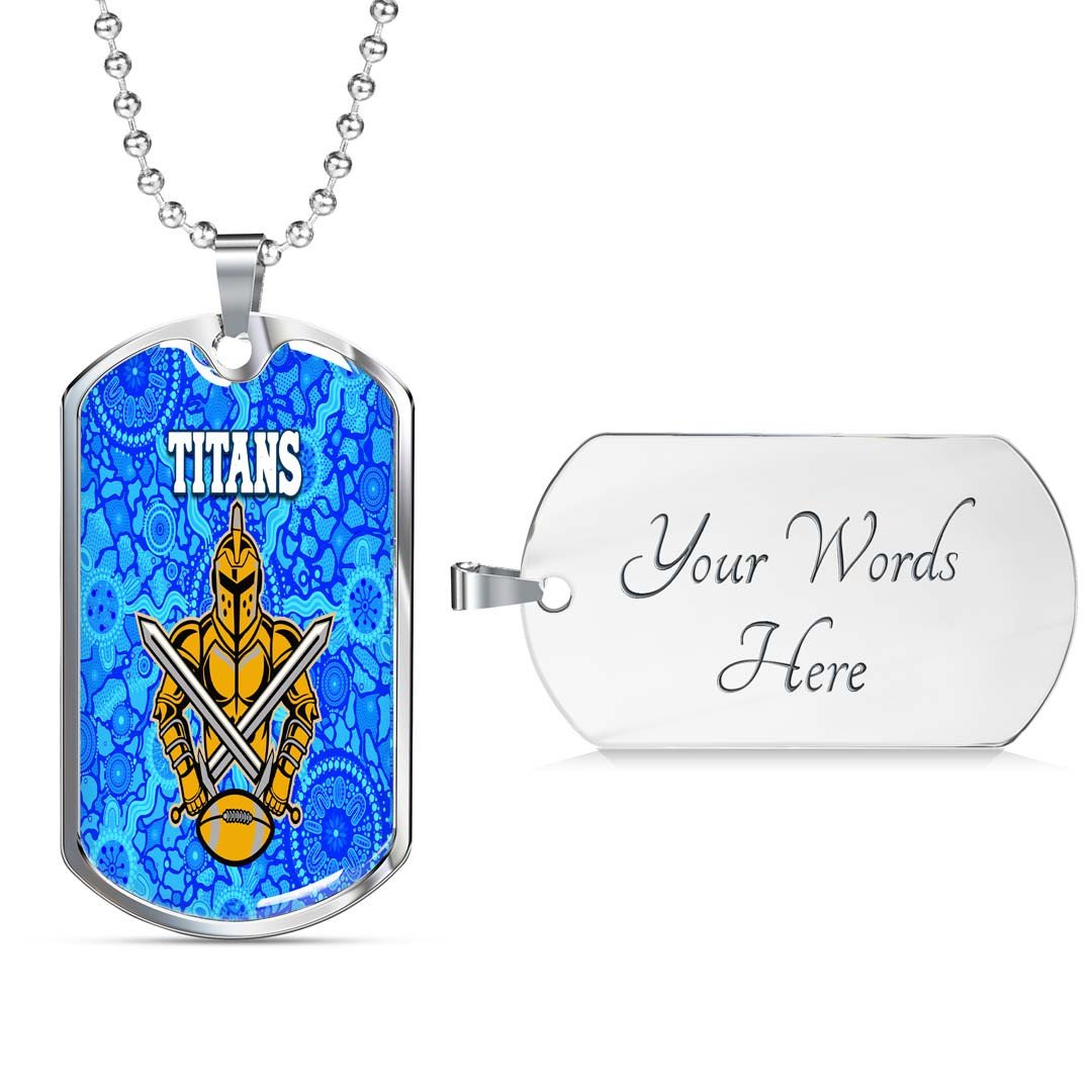 Vibe Hoodie Dog Tag - Gold Coast Titans Indigenous - Rugby Team Dog Tag