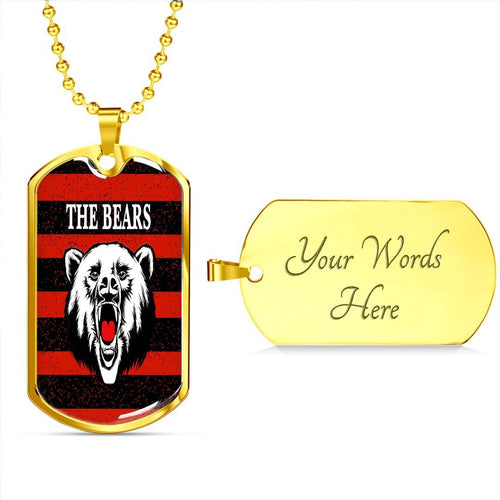 Vibe Hoodie Dog Tag - North Sydney Bears Indigenous - Rugby Team Dog Tag
