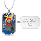 Vibe Hoodie Dog Tag - (Custom) Parramatta Eels Anzac Day, Poppy - Rugby Team Dog Tag