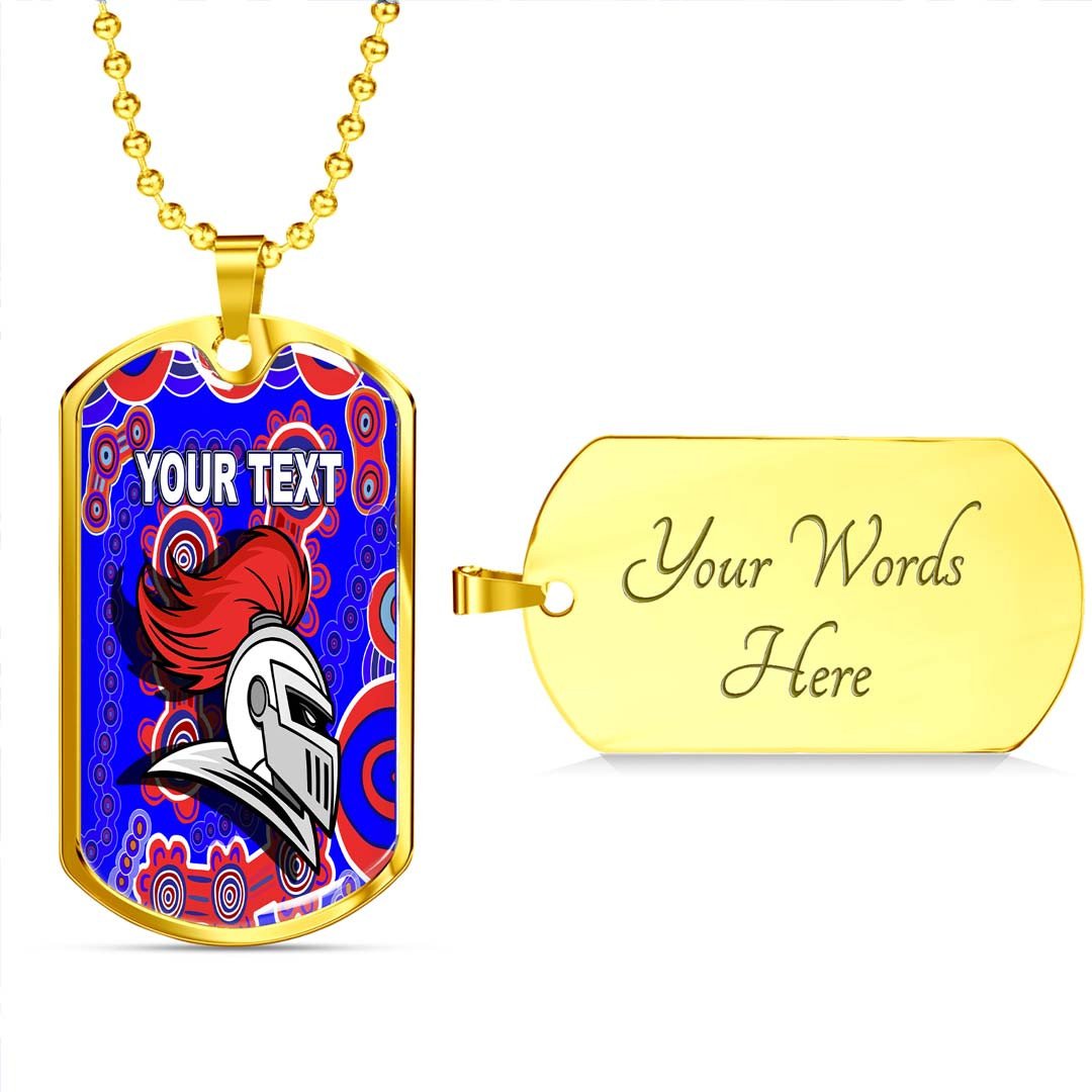 Vibe Hoodie Dog Tag - (Custom) Newcastle Knights Indigenous - Rugby Team Dog Tag
