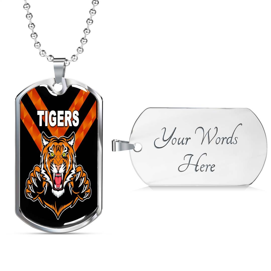 Vibe Hoodie Dog Tag - Balmain Tigers - Rugby Team Dog Tag
