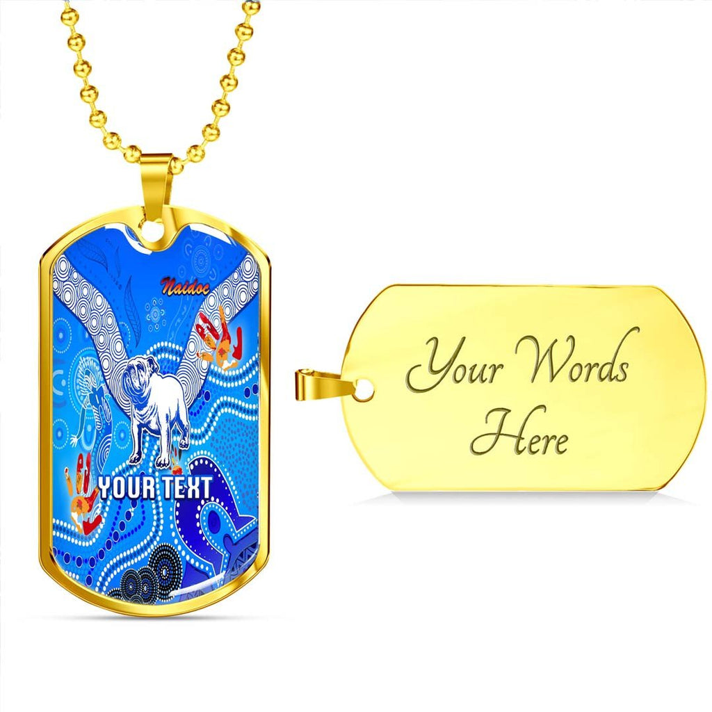 Vibe Hoodie Dog Tag - (Custom) Canterbury-Bankstown Bulldogs Naidoc - Rugby Team Dog Tag