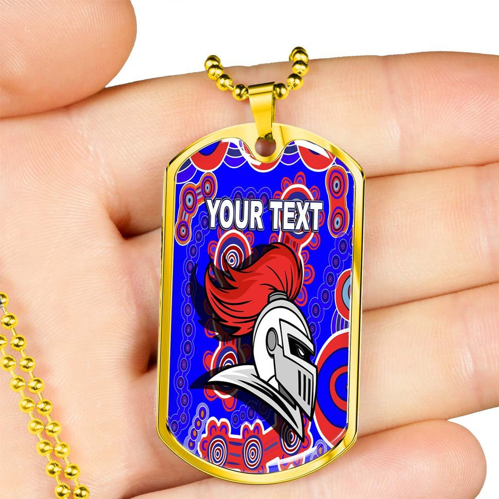 Vibe Hoodie Dog Tag - (Custom) Newcastle Knights Indigenous - Rugby Team Dog Tag