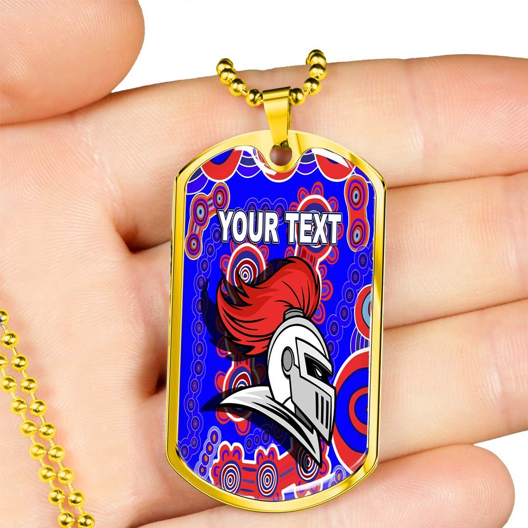 Vibe Hoodie Dog Tag - (Custom) Newcastle Knights Indigenous - Rugby Team Dog Tag