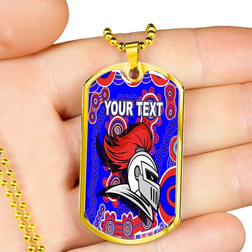 Vibe Hoodie Dog Tag - (Custom) Newcastle Knights Indigenous - Rugby Team Dog Tag