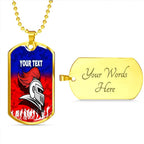 Vibe Hoodie Dog Tag - (Custom) Newcastle Knights Anzac Camouflag - Rugby Team Dog Tag