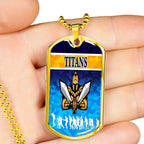 Vibe Hoodie Dog Tag - Gold Coast Titans Camo - Rugby Team Dog Tag