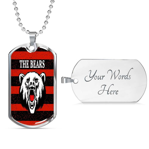Vibe Hoodie Dog Tag - North Sydney Bears Indigenous - Rugby Team Dog Tag